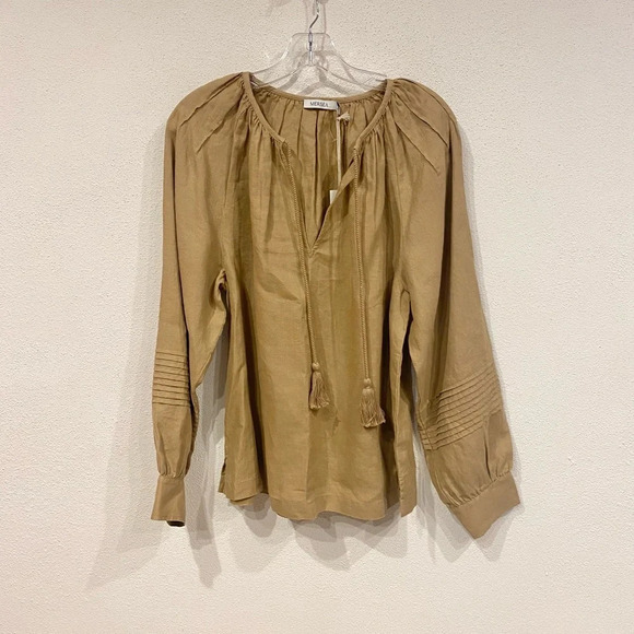 NWT Mersea Poète Linen Blouse Size Medium - Picture 2 of 4